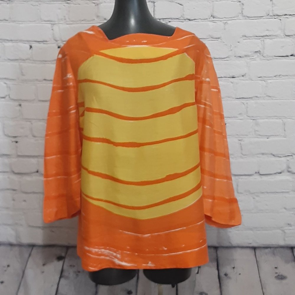 ORANGE MOM: Vintage VERA silk top